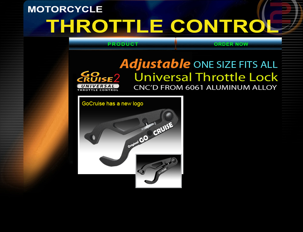 7/8in 2wheelride Go Cruise Throttle Control Handlebars GC22BK